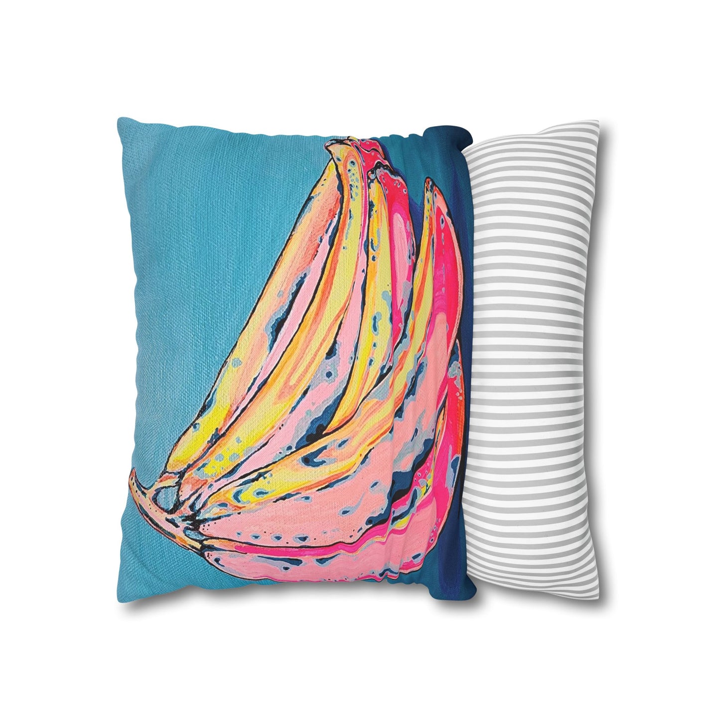 Neon Banana Pillowcase for Throw Pillow, Cover Only