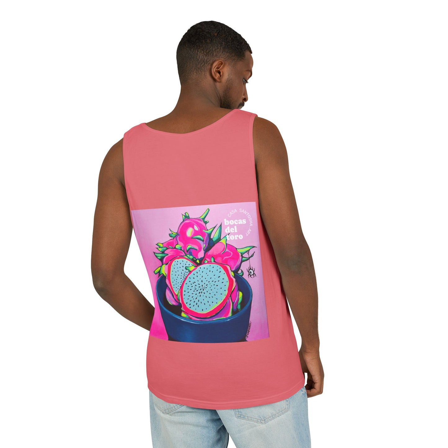 Unisex Neon Pink Dragon Fruit Tank Top - Perfect for Summer Vibes