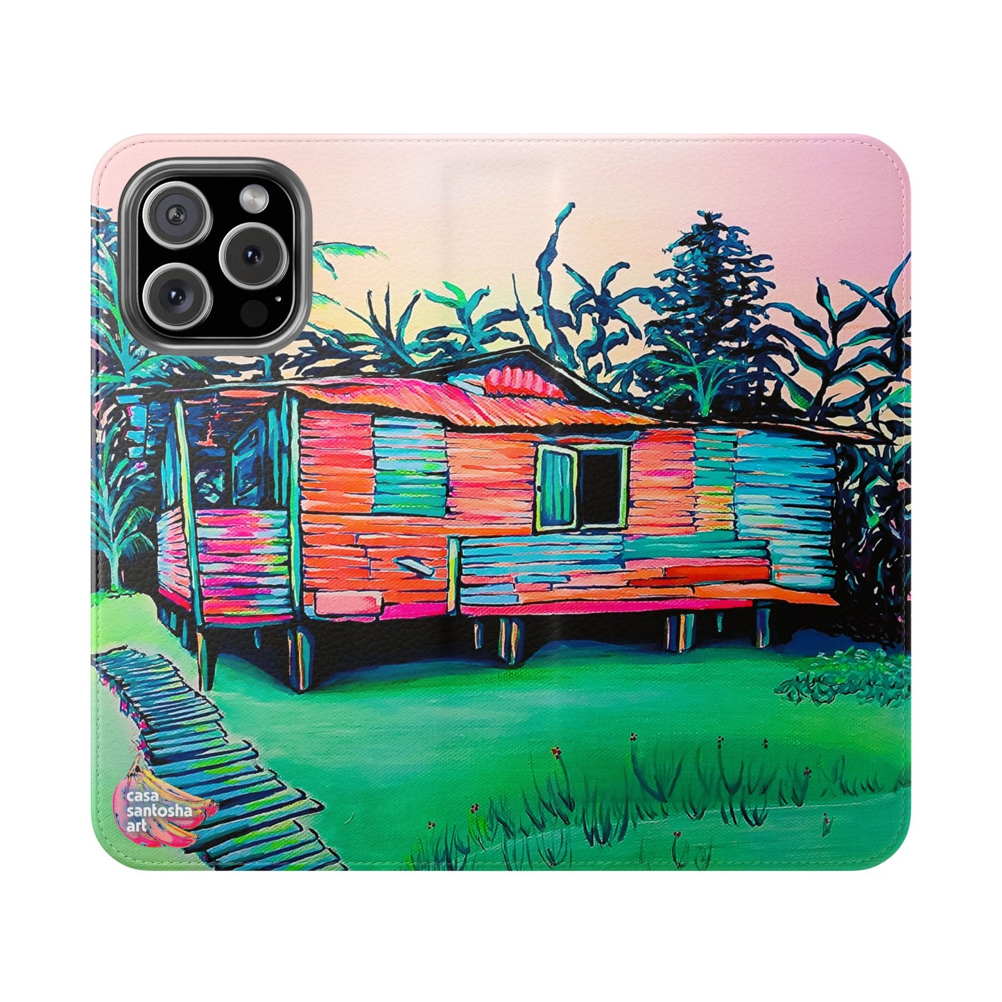 Luis Russell House Bocas Flip Phone Case – Wallet Cover with Card Slots