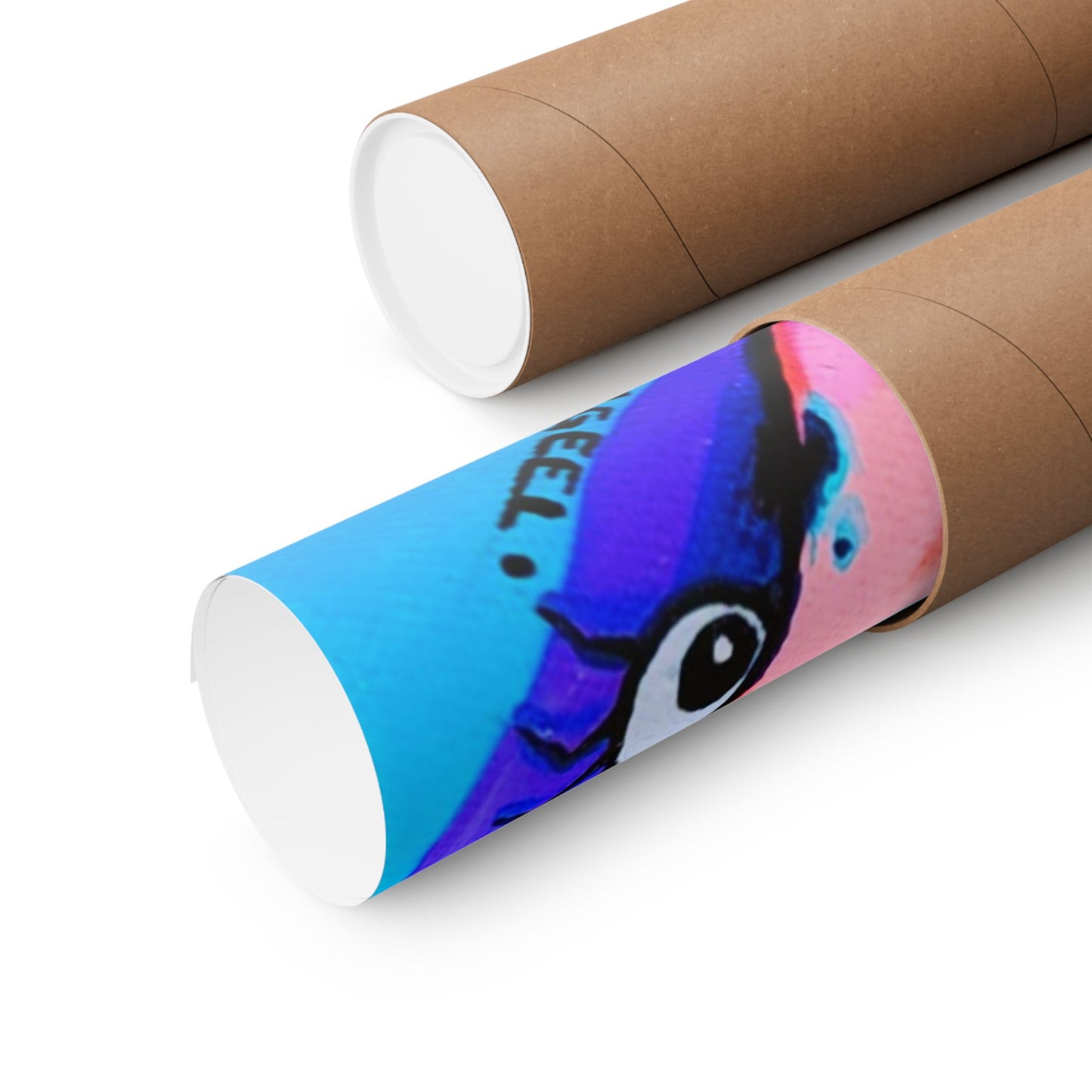 Neon Fat Bananas Giclée Art Poster