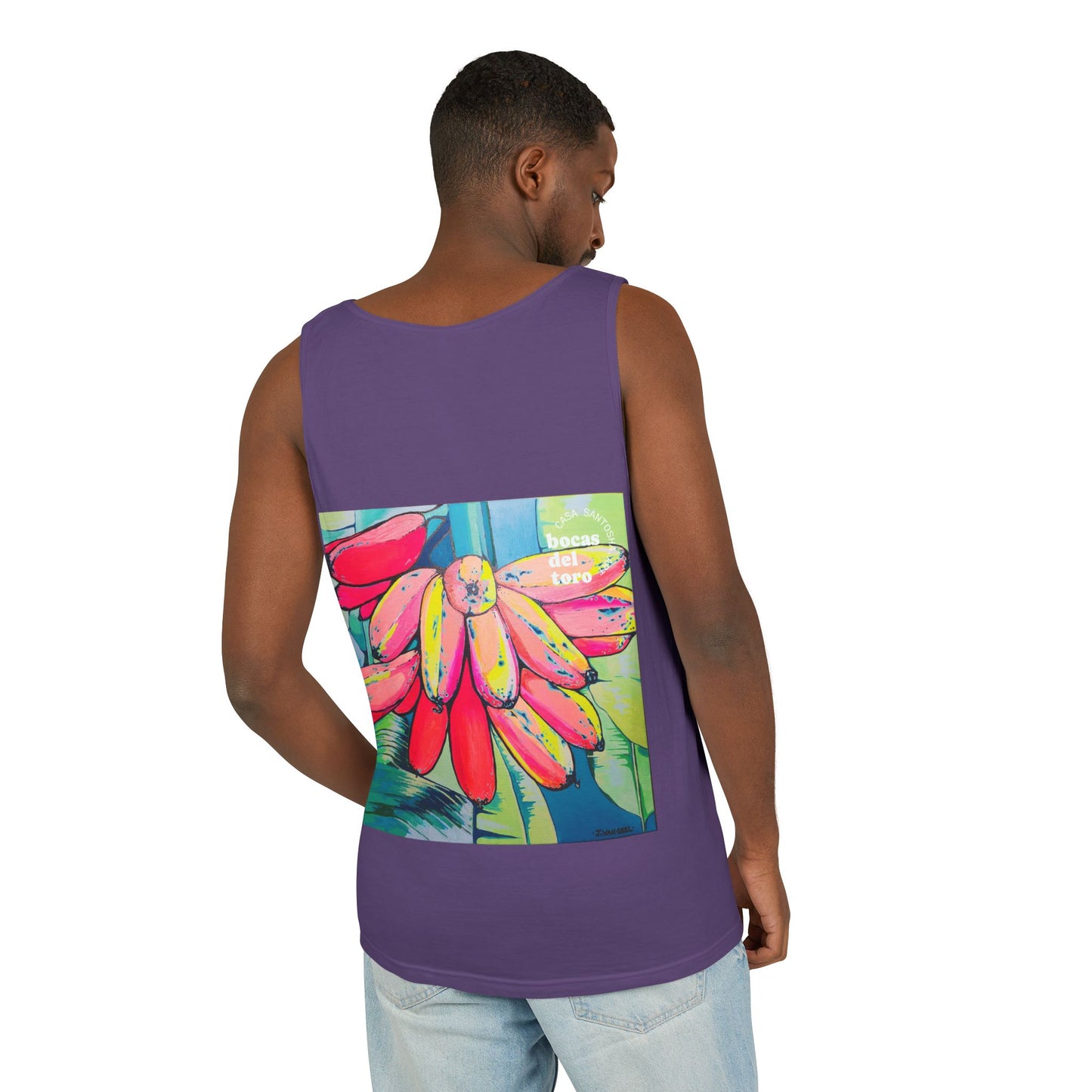 Unisex Neon Primitivo Bananas Tank Top - Perfect for Summer Vibes
