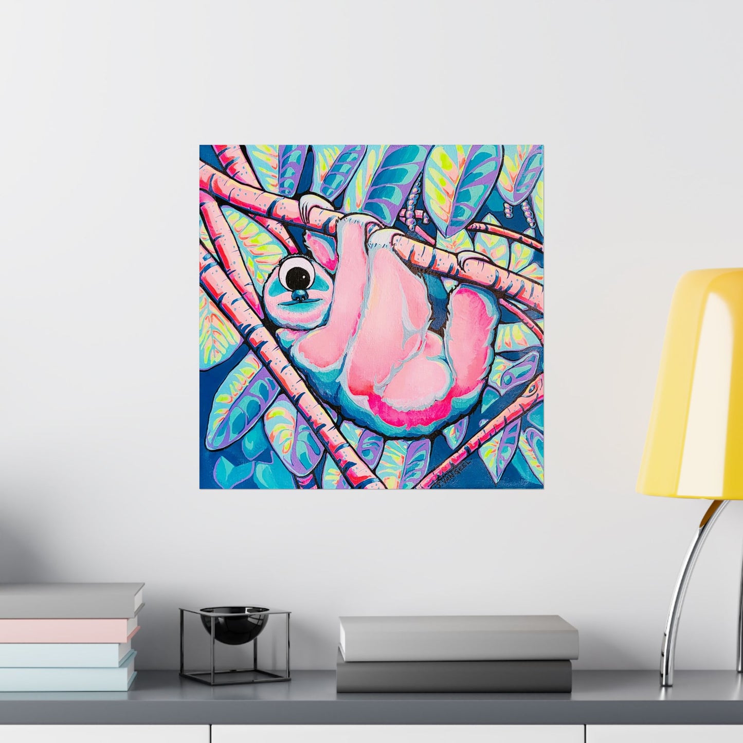 Cyclops Sloth Giclée Art Poster