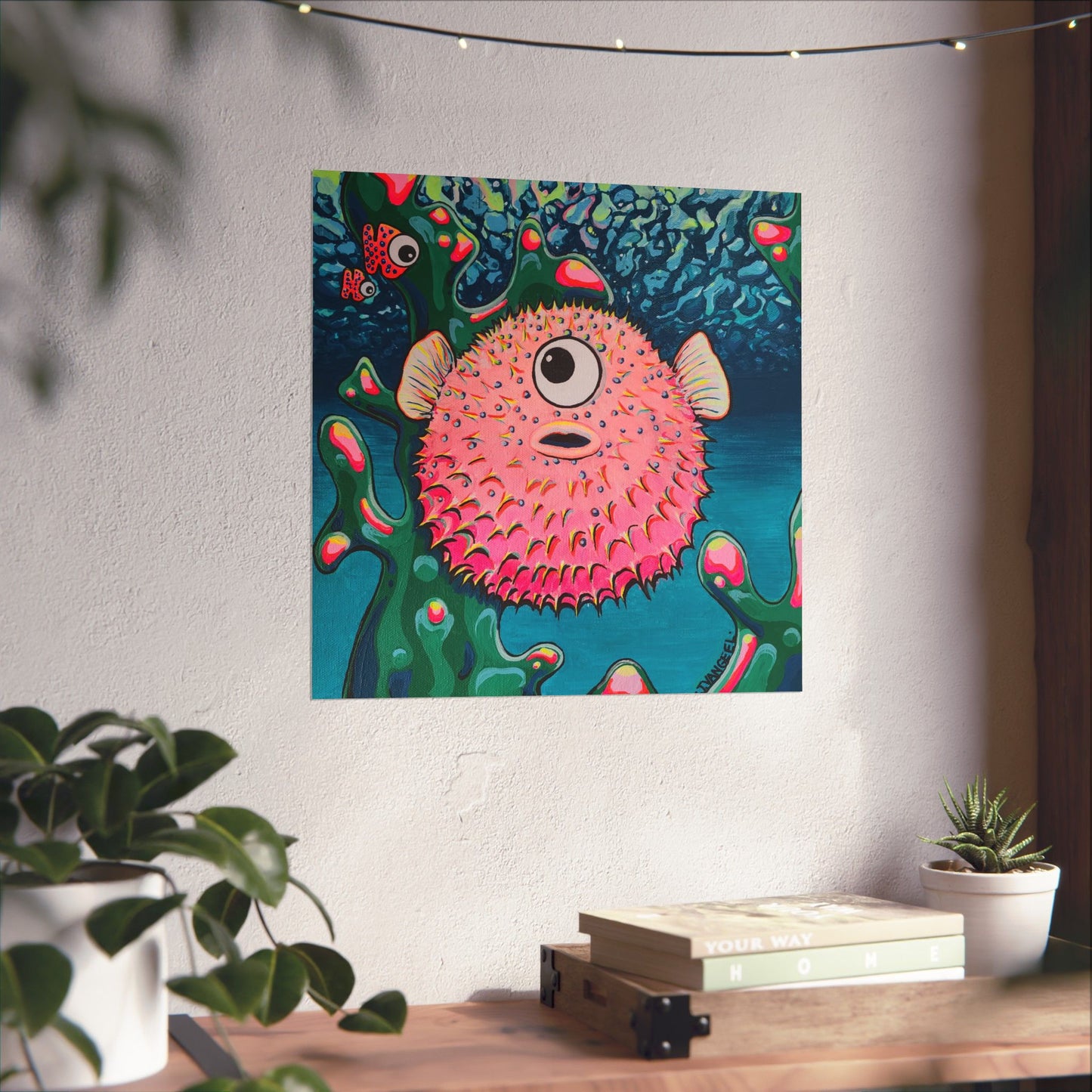 Cyclops Pufferfish Giclée Art Poster