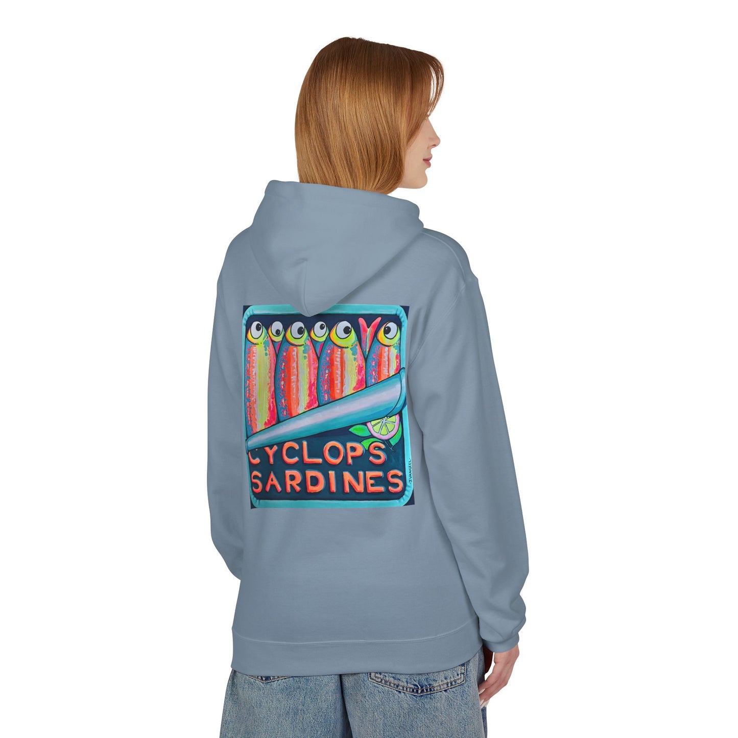 Unisex Neon Sardines Soft Hoodie