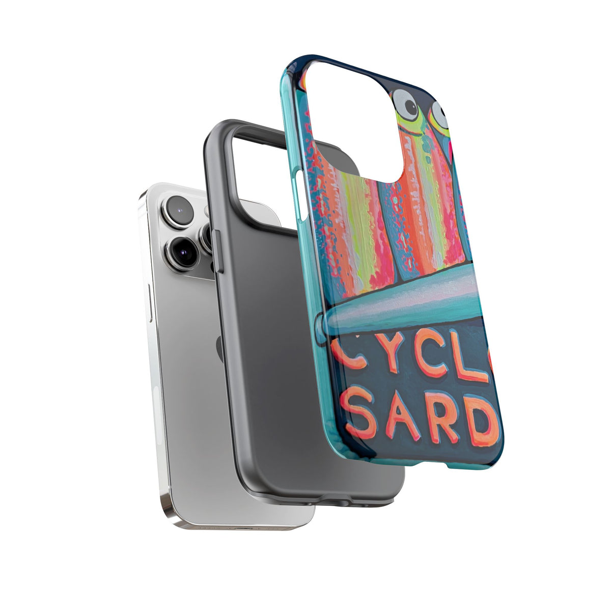 Neon Sardines Tough Phone Case