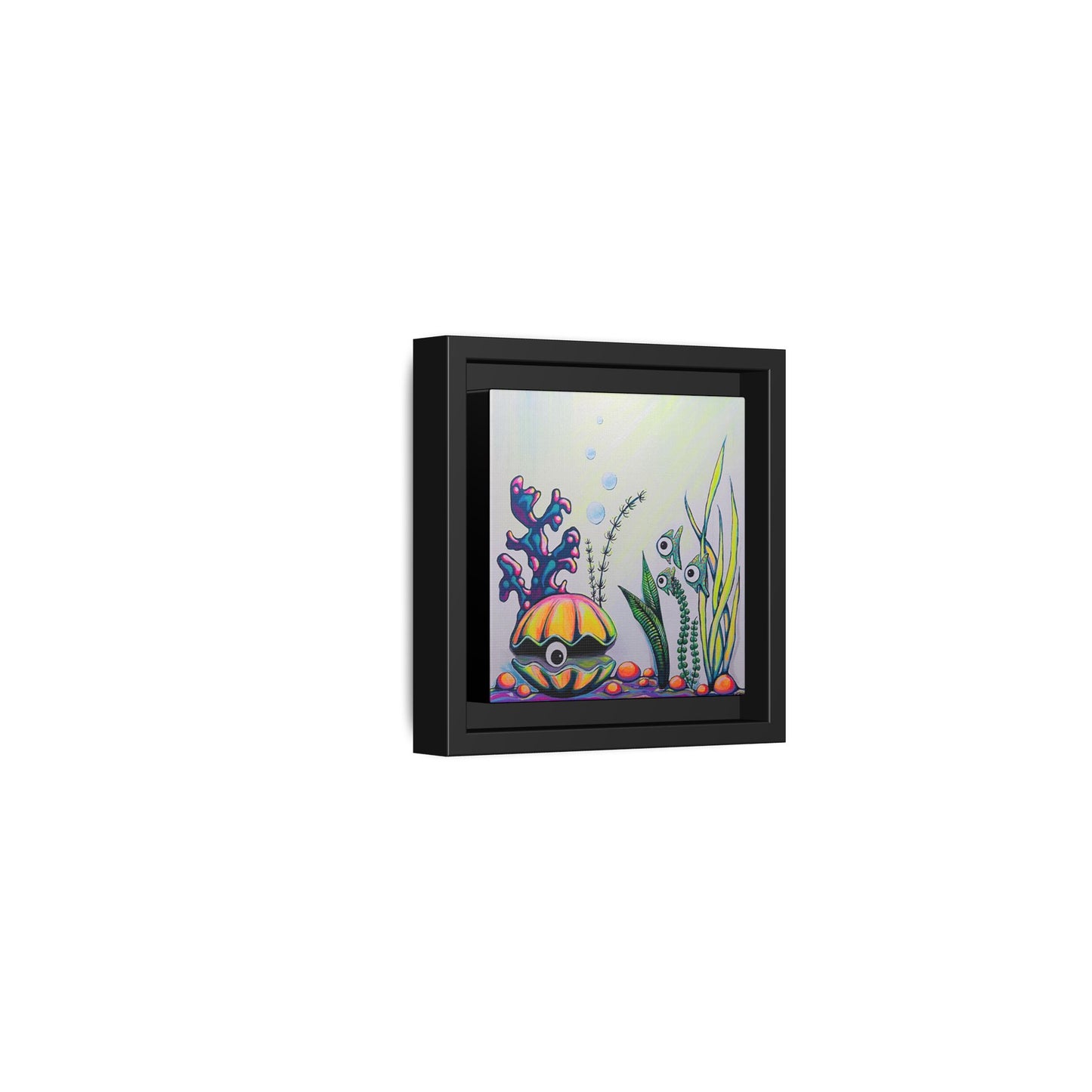 Framed Cyclops Clam Canvas Print