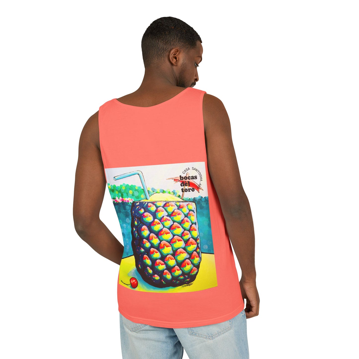 Unisex Neon Piña Colada Tank Top - Perfect for Summer Vibes