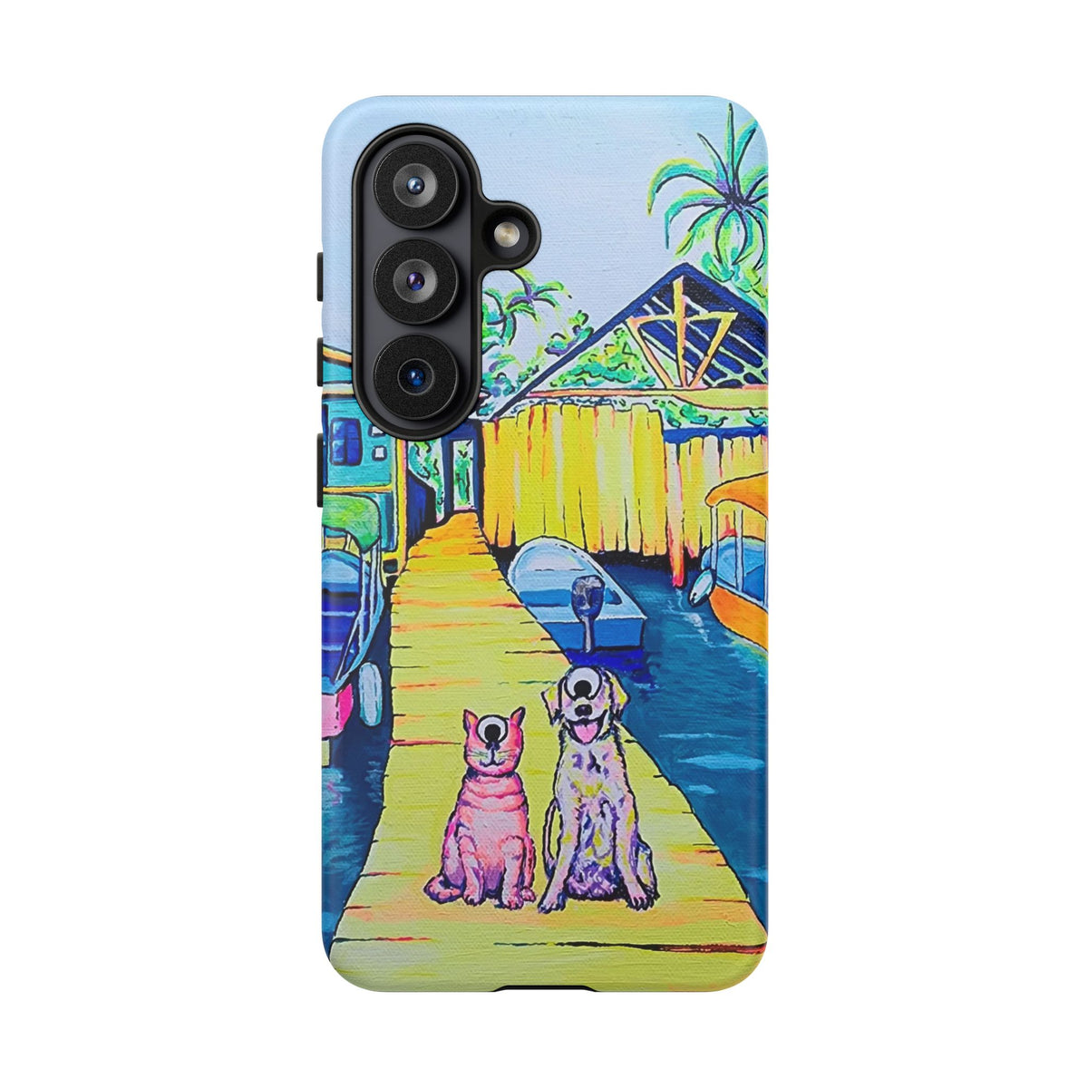 Cyclops Cat and Dog in Bocas Tough Phone Case