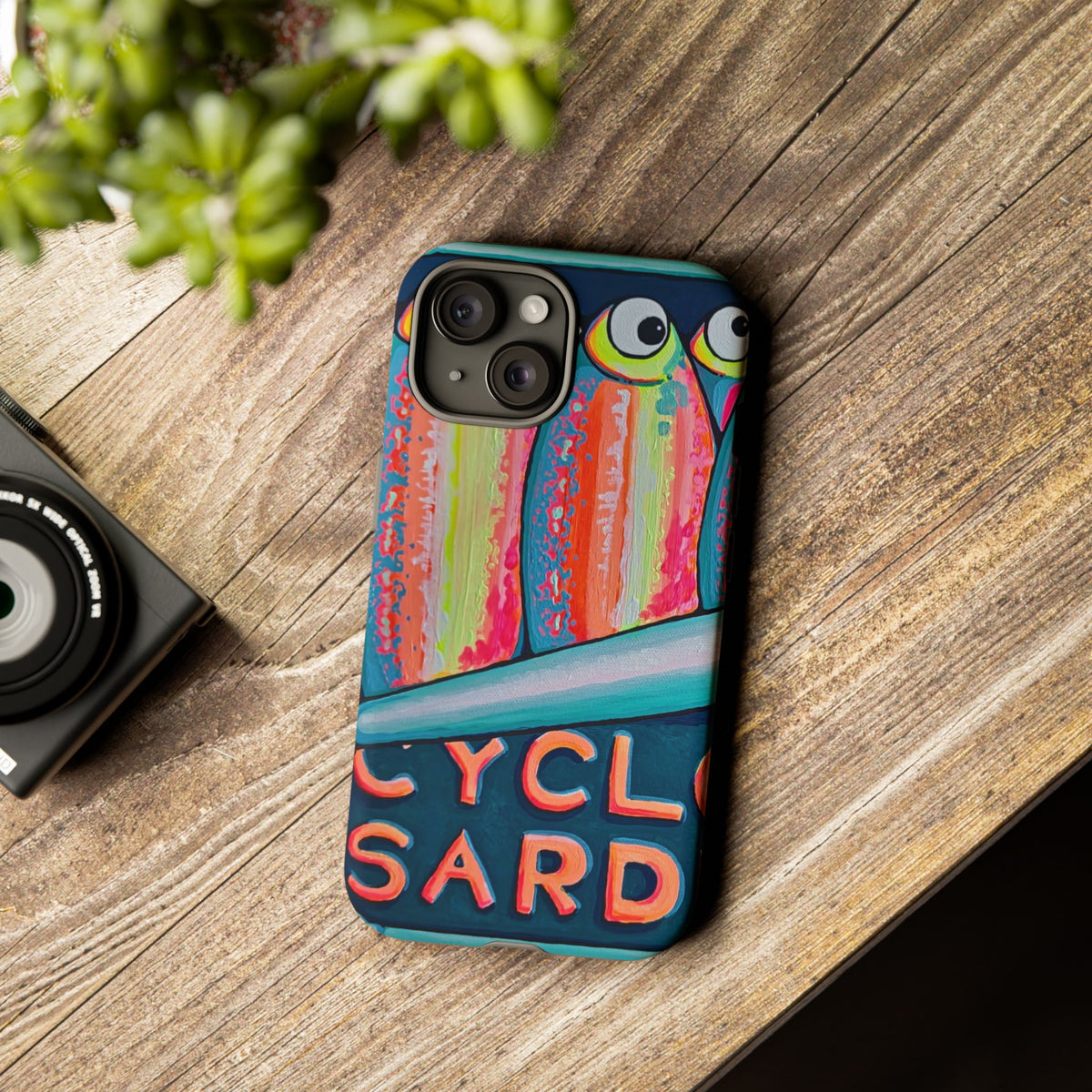 Neon Sardines Tough Phone Case