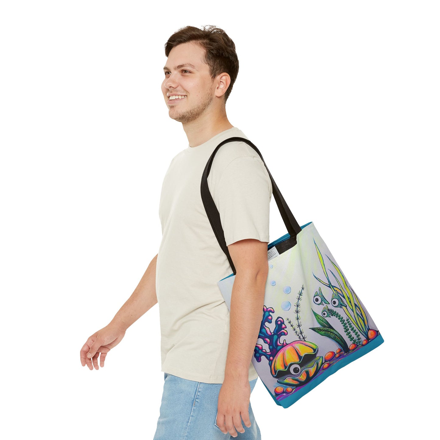 Premium Cyclops Clam Tote Bag, Original Artist Design, Reusable Shopping Tote,  Eco-Friendly