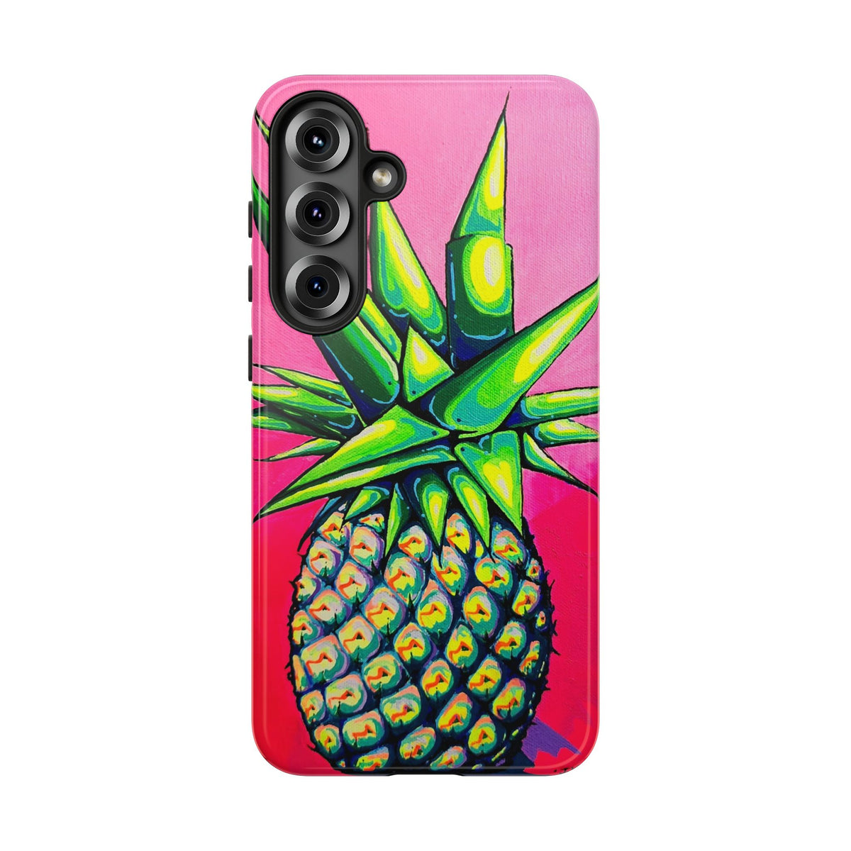 Neon Pineapple Tough Phone Case