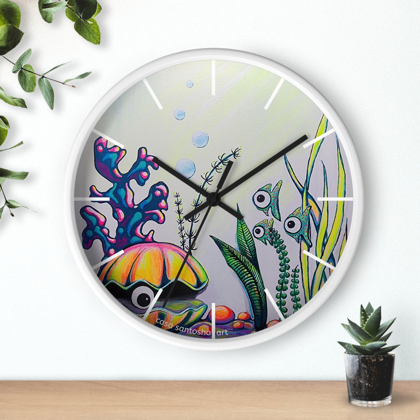 Cyclops Clam Pop Art Wall Clock