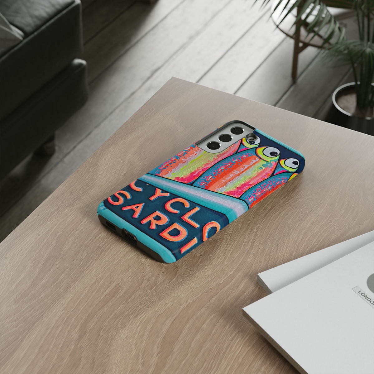 Neon Sardines Tough Phone Case