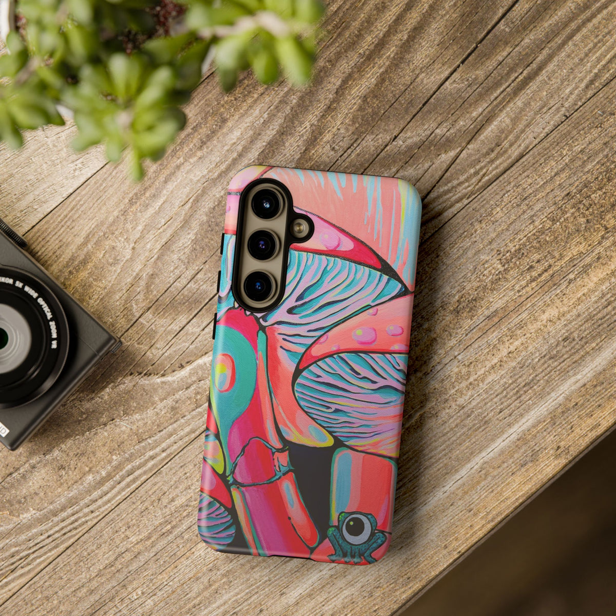 Coque de téléphone résistante Trippy Mushrooms