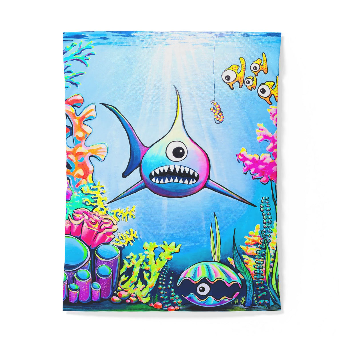 Cyclops Shark Duvet Cover