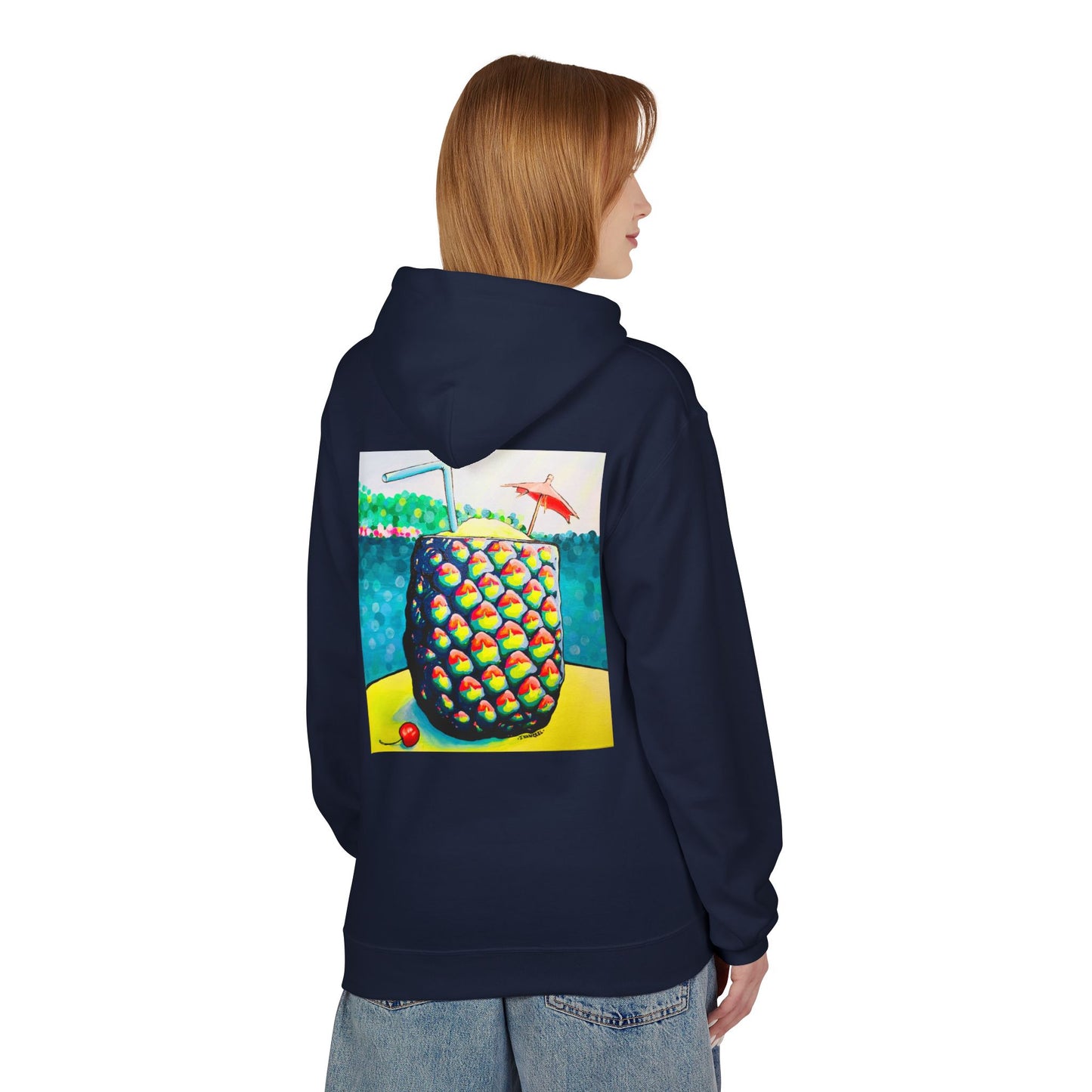 Unisex Neon Piña Colada Soft Hoodie