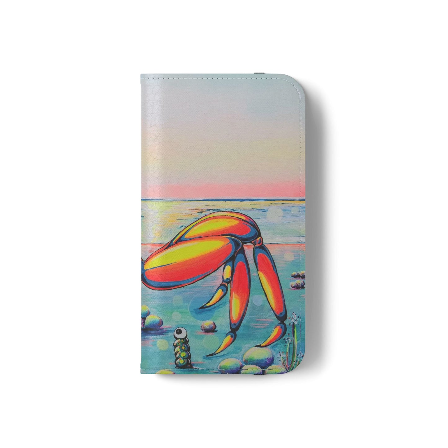 Cyclops Crab Flip Phone Case – Wallet Cover with Card Slots