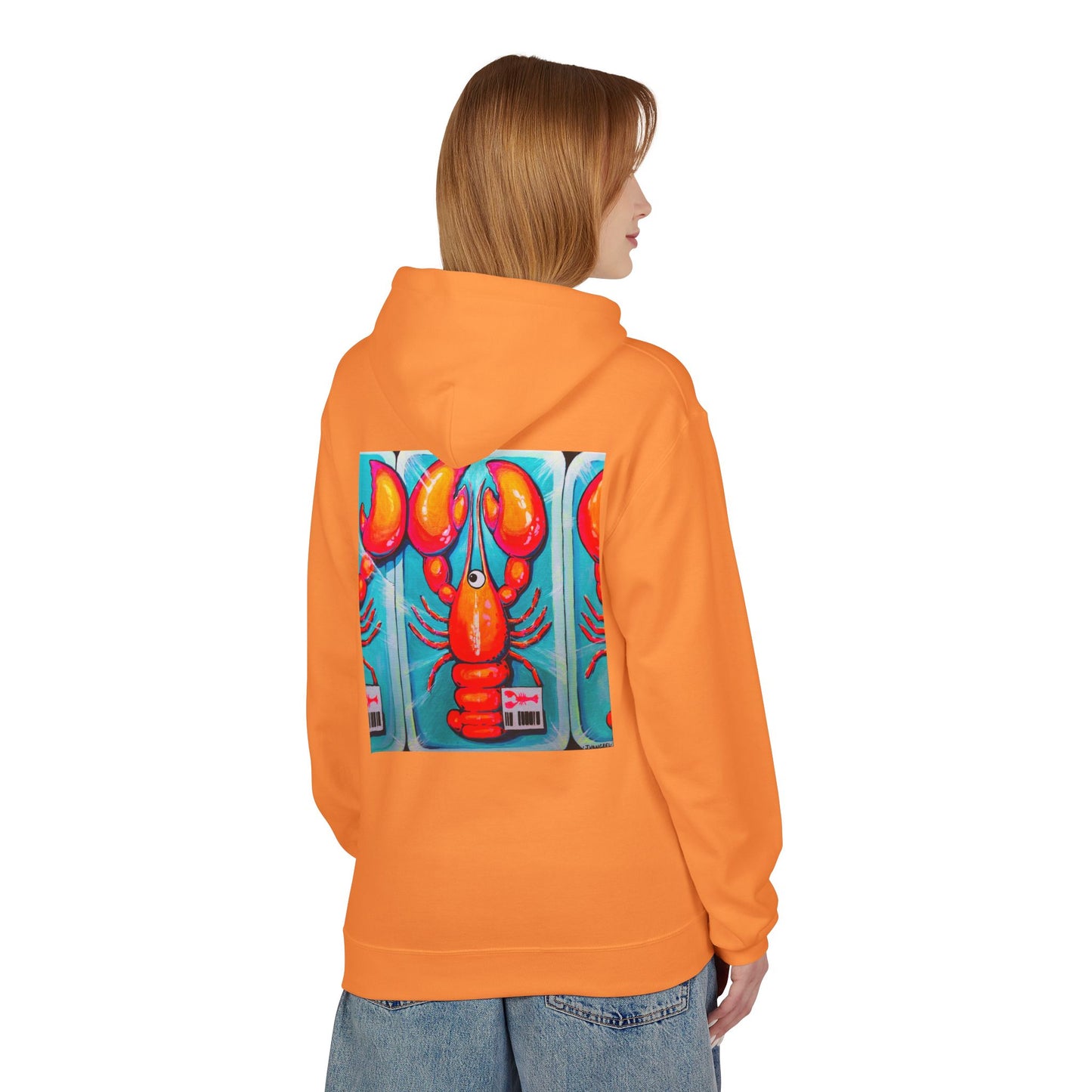 Unisex Fresh Neon Lobster Soft Hoodie