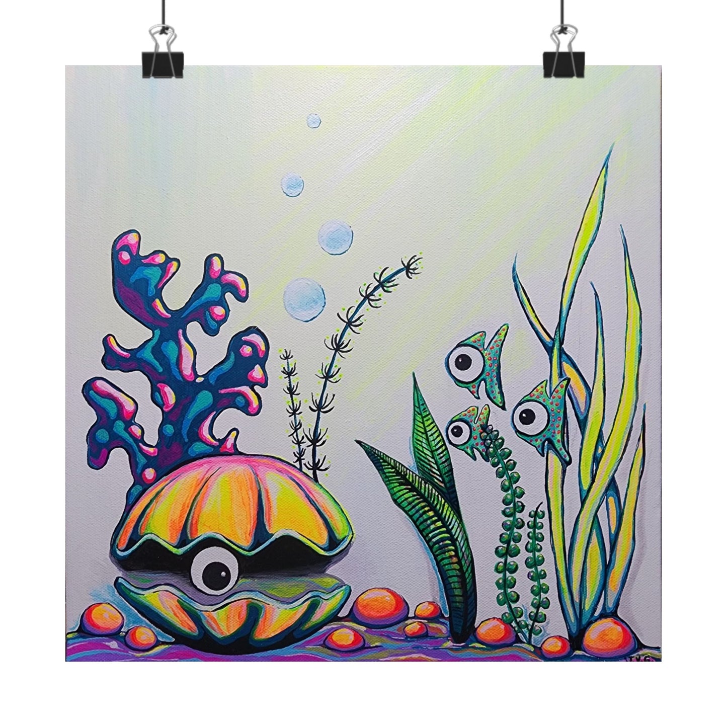 Cyclops Clam Giclée Art Poster