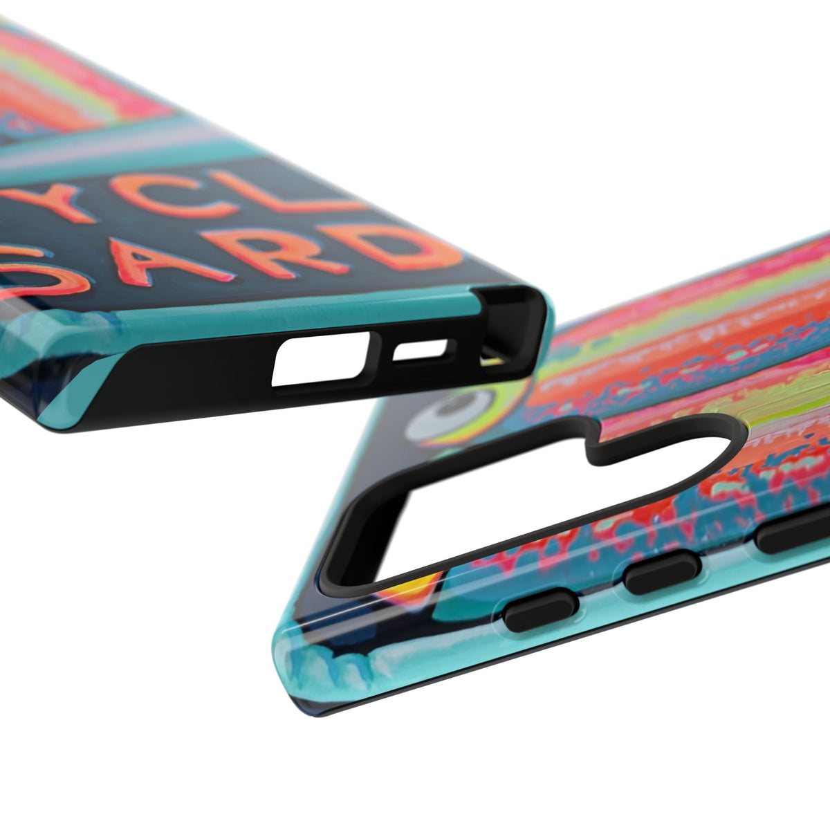 Neon Sardines Tough Phone Case