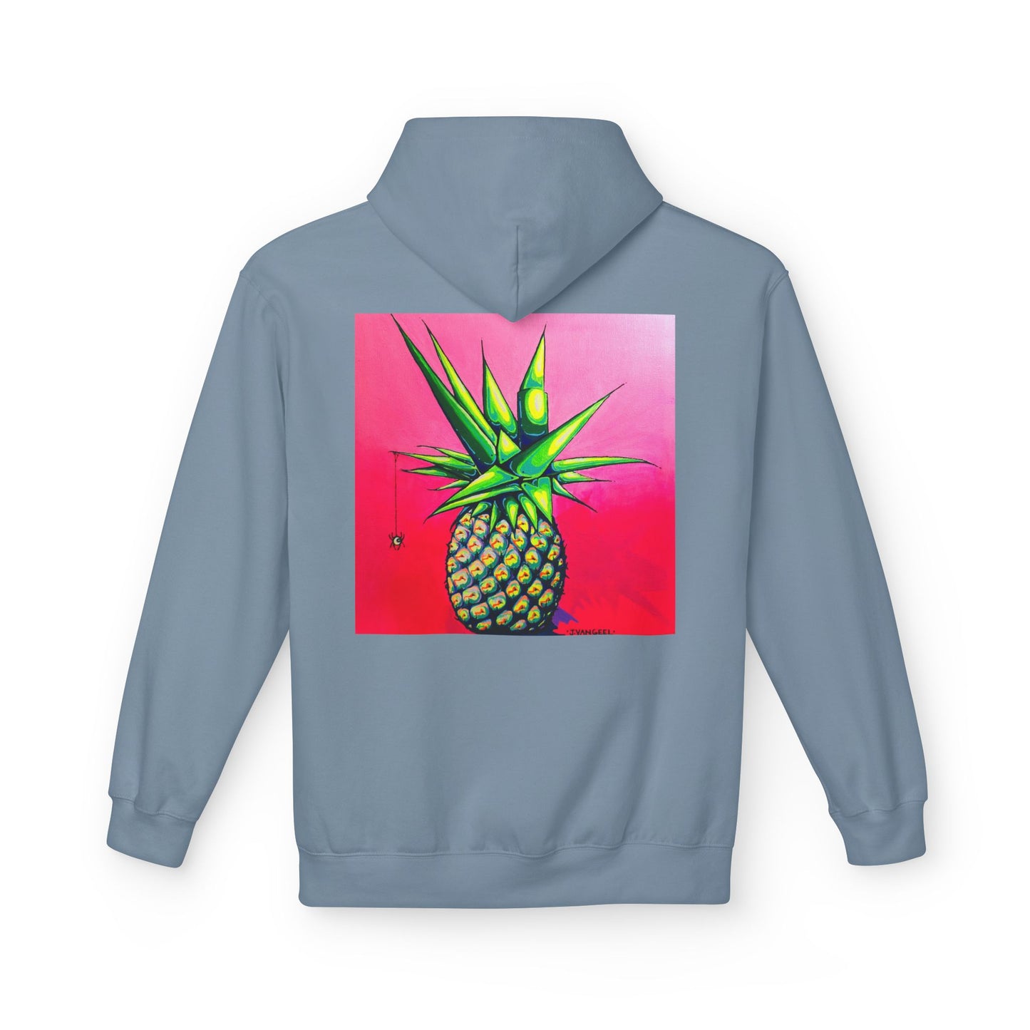 Unisex Neon Pineapple Soft Hoodie