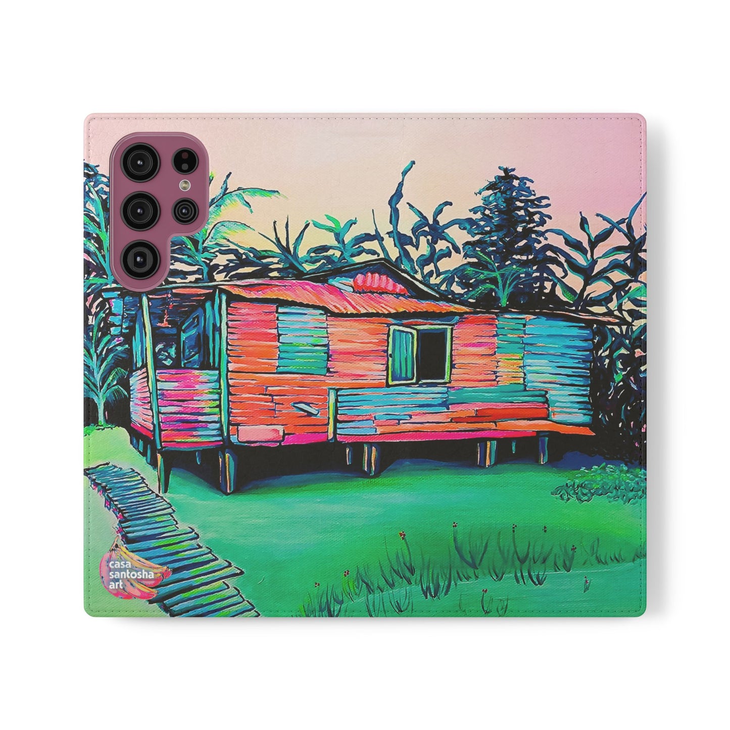 Luis Russell House Bocas Flip Phone Case – Wallet Cover with Card Slots