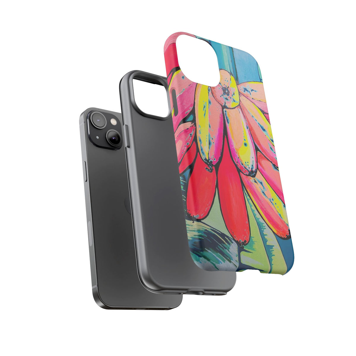 Neon Primitivo Bananas Tough Phone Case