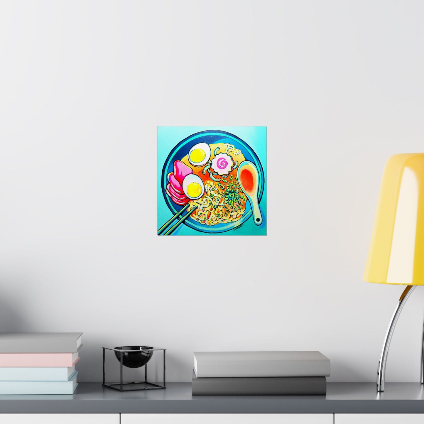 Neon Ramen Giclée Art Poster