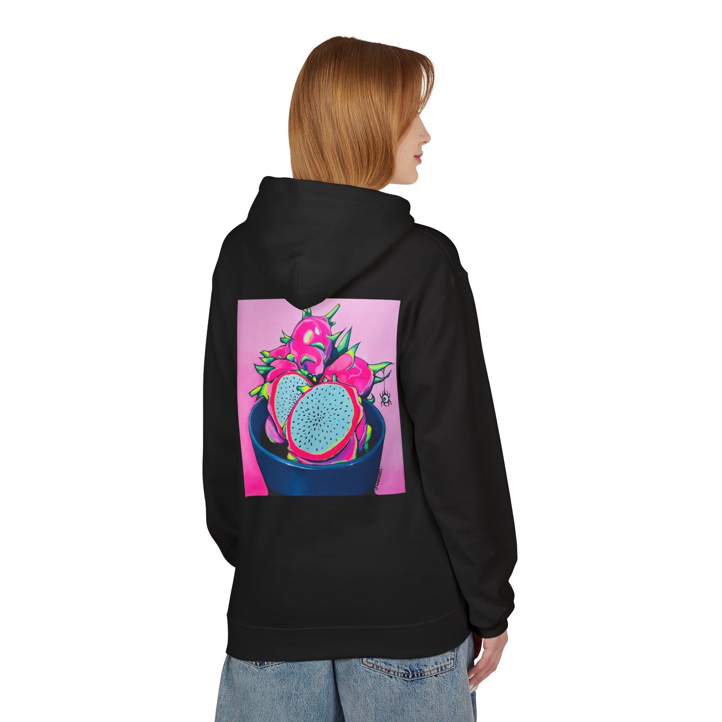 Unisex Neon Pink Dragon Fruit Soft Hoodie
