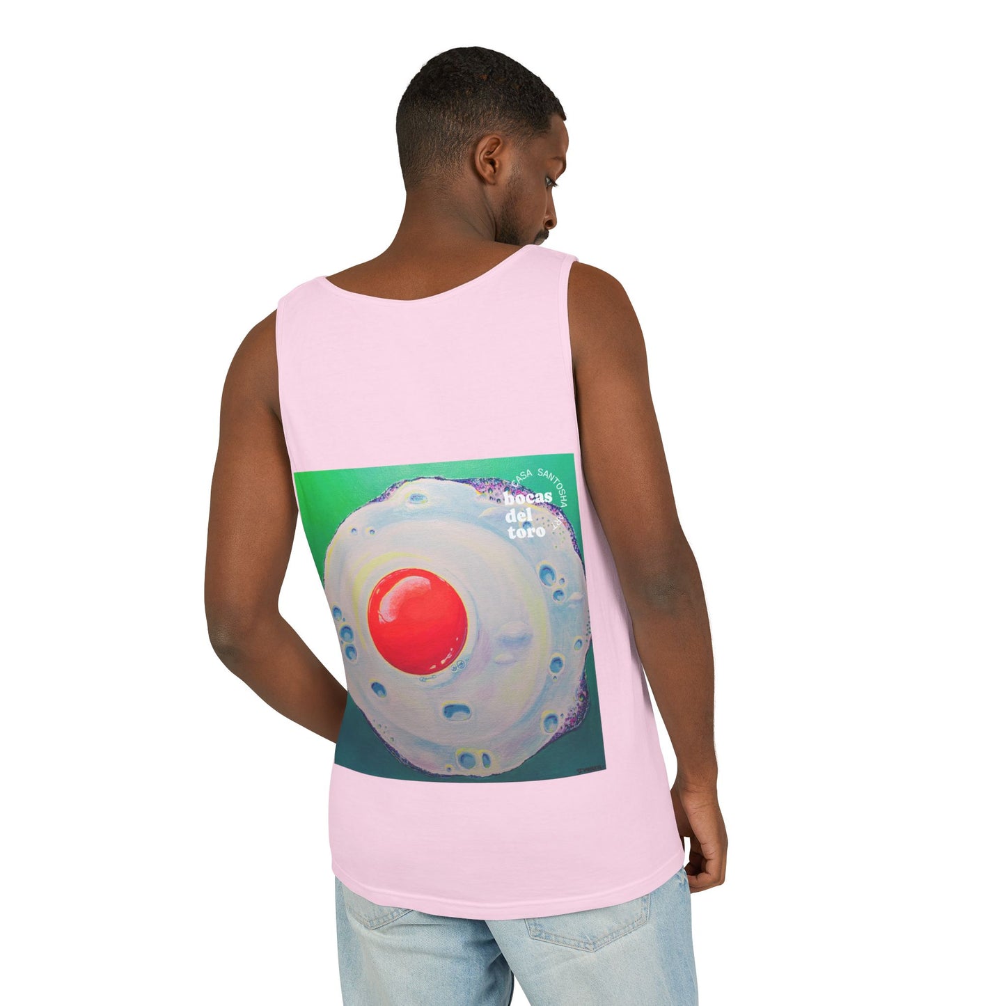 Unisex Neon Fried Egg Tank Top - Perfect for Summer Vibes
