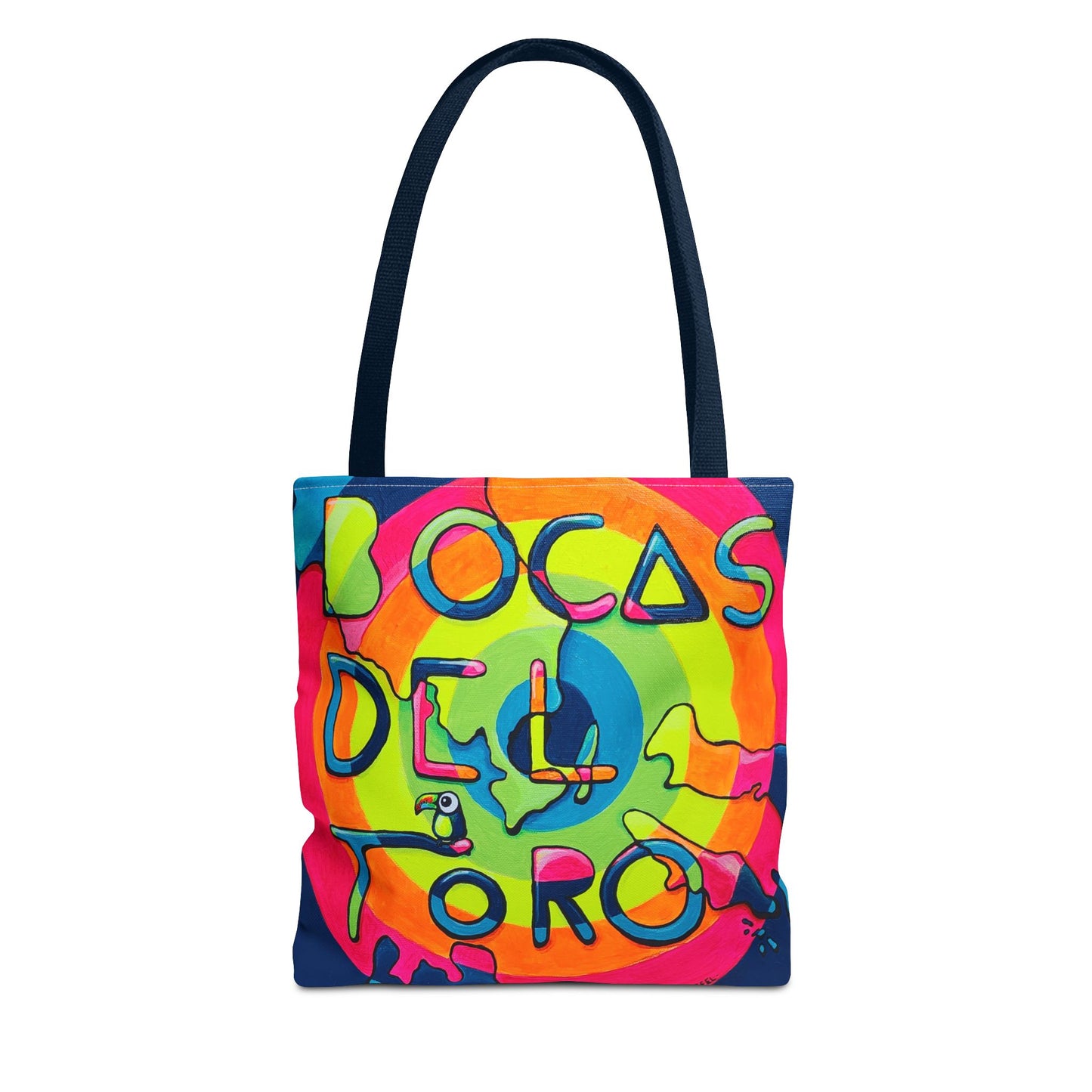 Premium Bocas Del Toro Islands Tote Bag, Original Artist Design, Reusable Shopping Tote,  Eco-Friendly