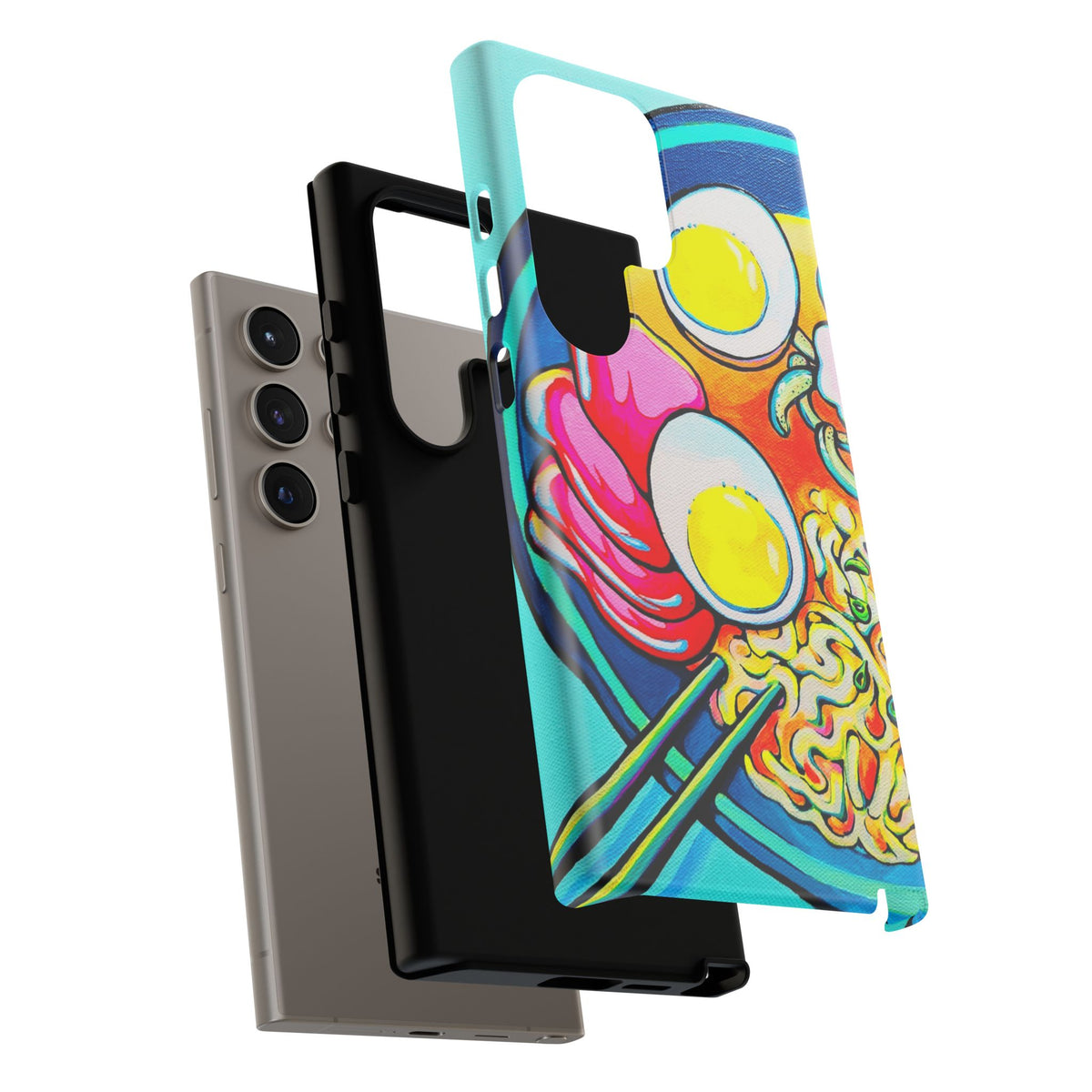 Coque de téléphone résistante Neon Ramen