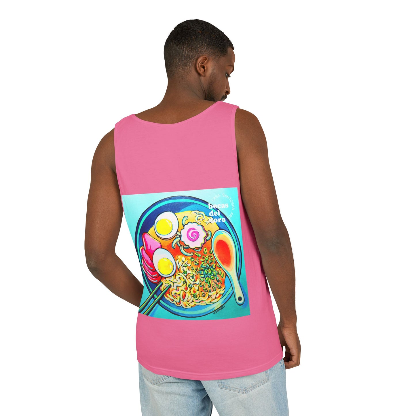 Unisex Neon Ramen Tank Top - Perfect for Summer Vibes