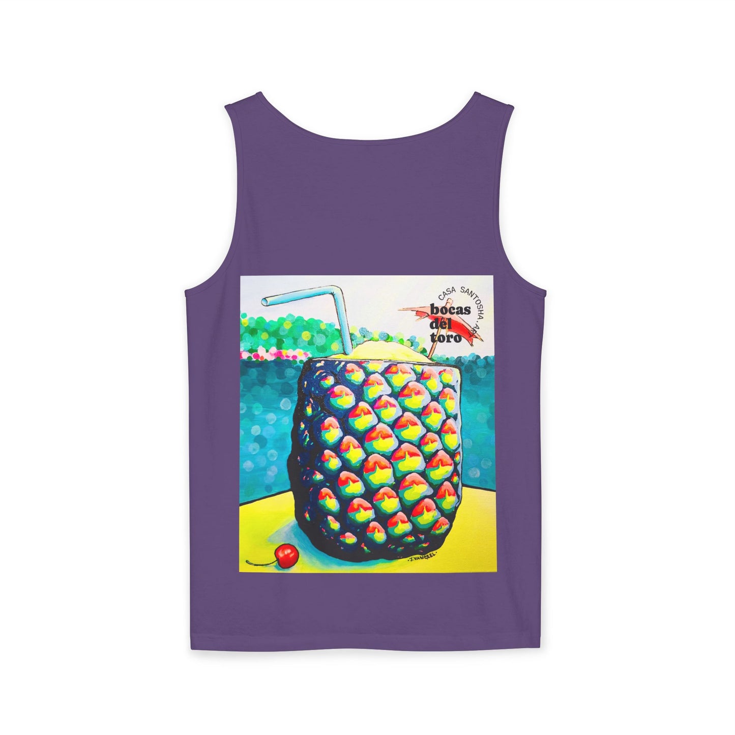 Unisex Neon Piña Colada Tank Top - Perfect for Summer Vibes