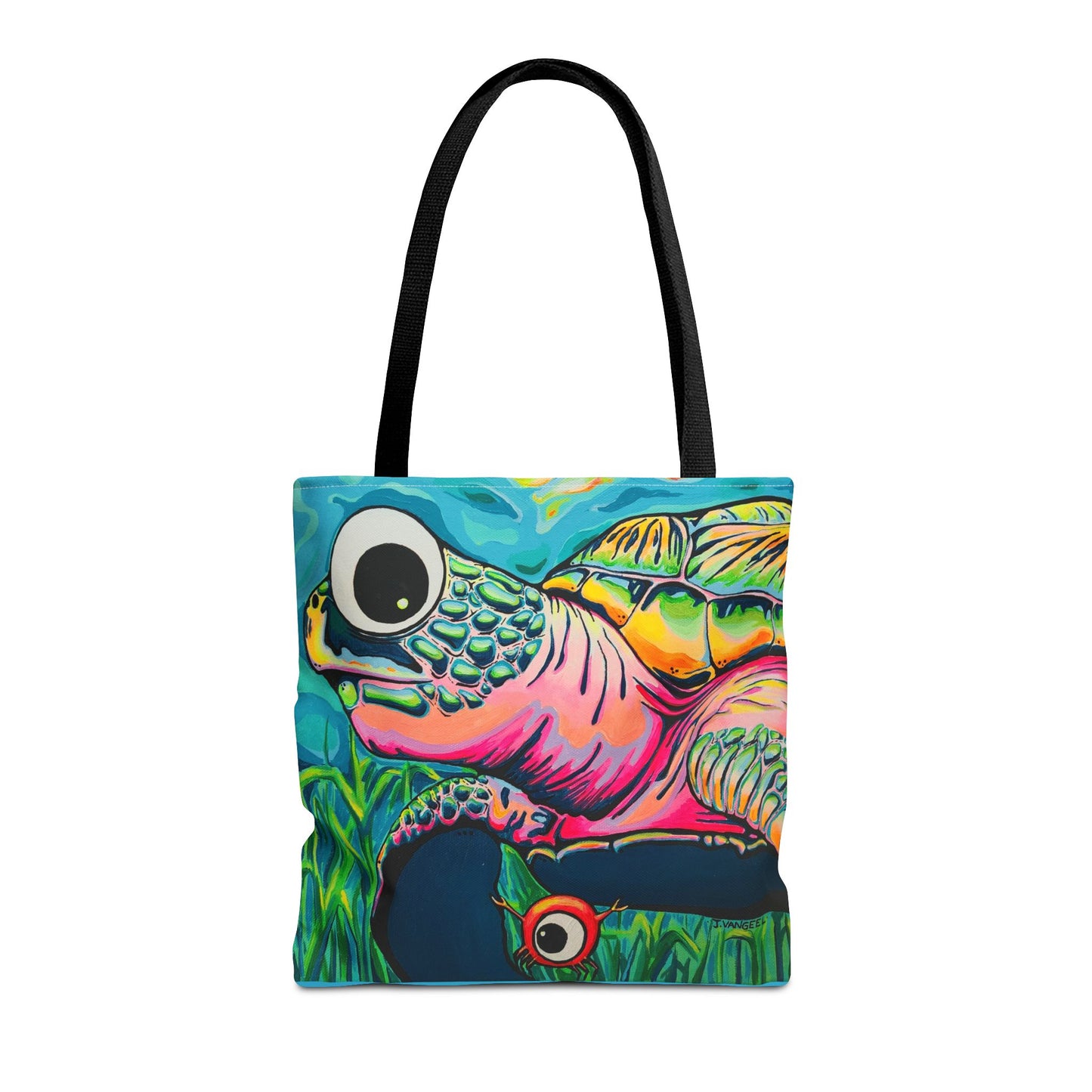 Cyclops Turtle Tote Bag, Original Artist Design, Reusable Shopping Tote,  Eco-Friendly