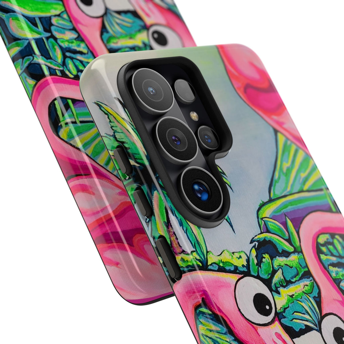 Cyclops Flamingo Family Tough Phone Case