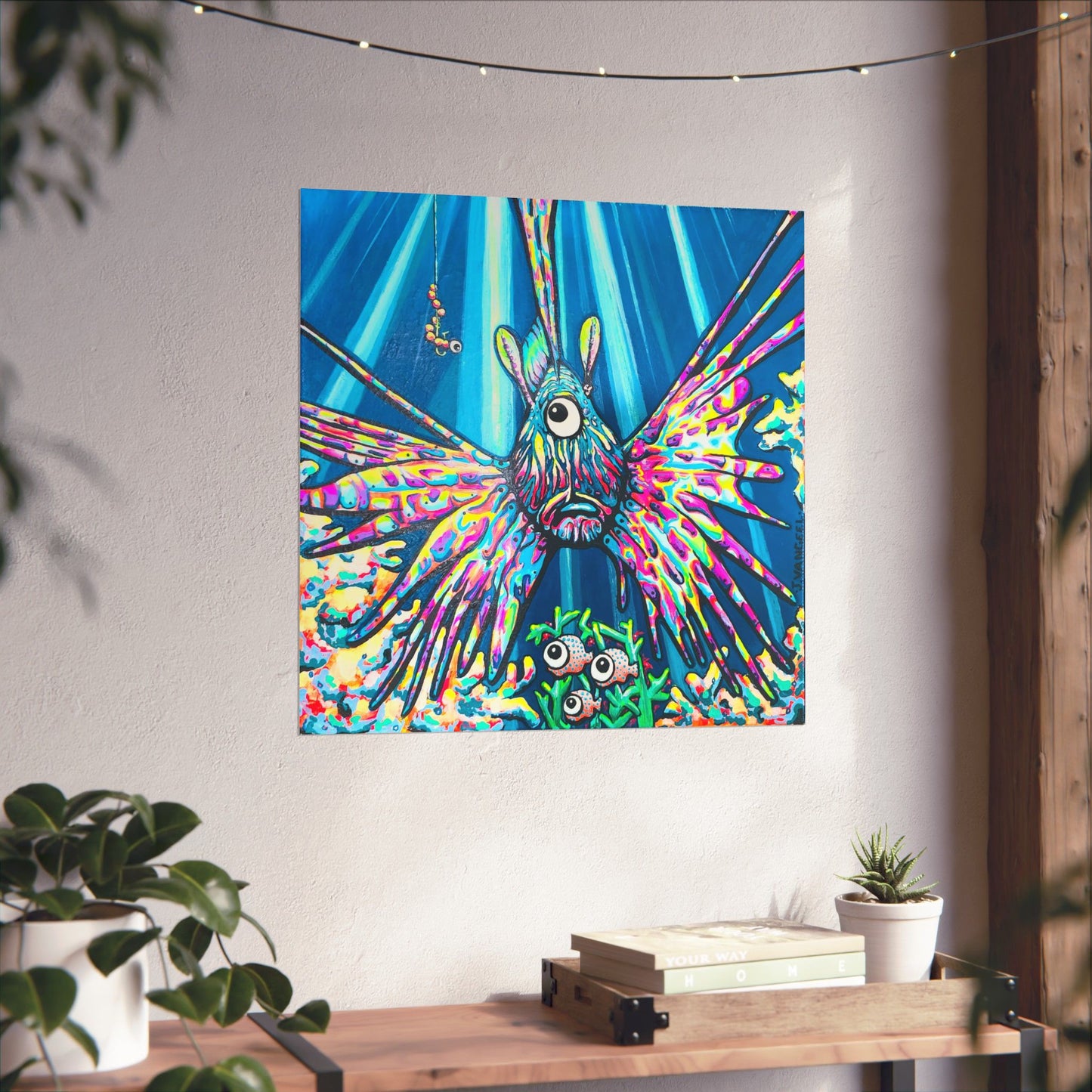 Cyclops Lionfish Giclée Art Poster