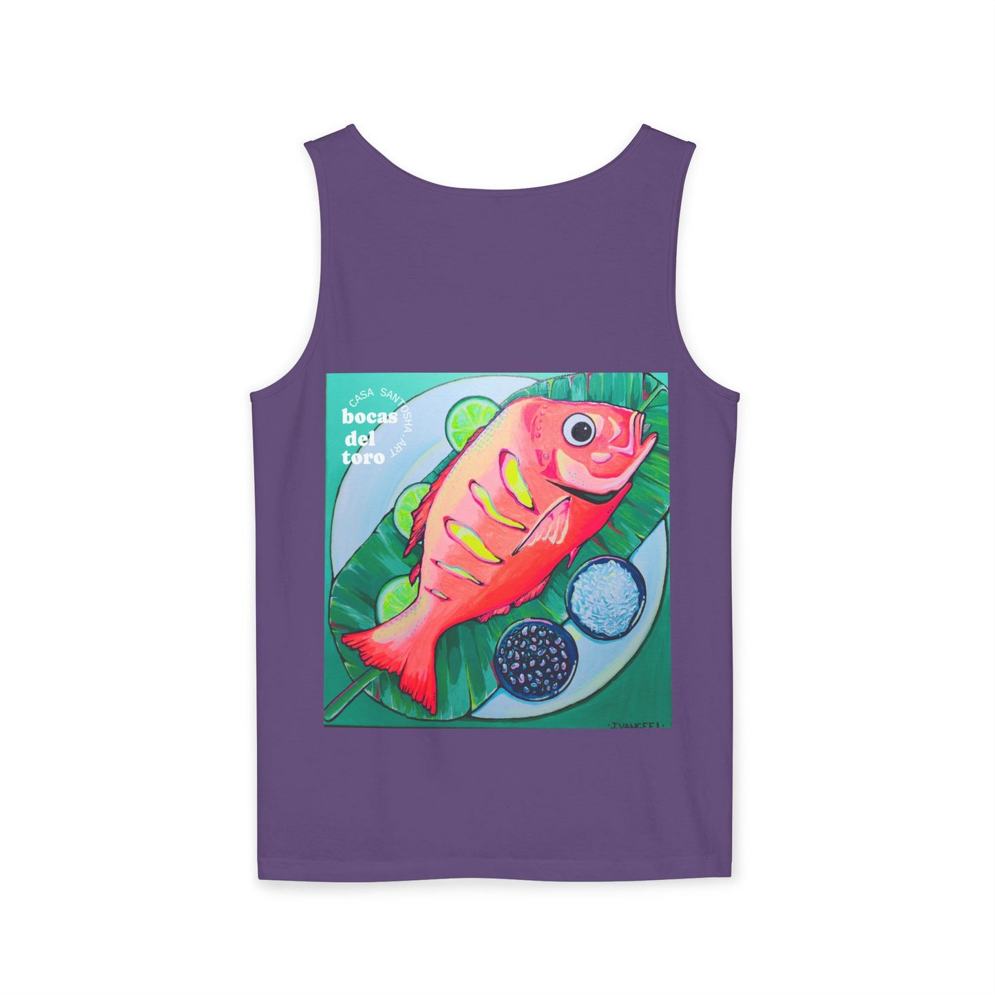 Unisex Neon Fried Fish Tank Top - Perfect for Summer Vibes