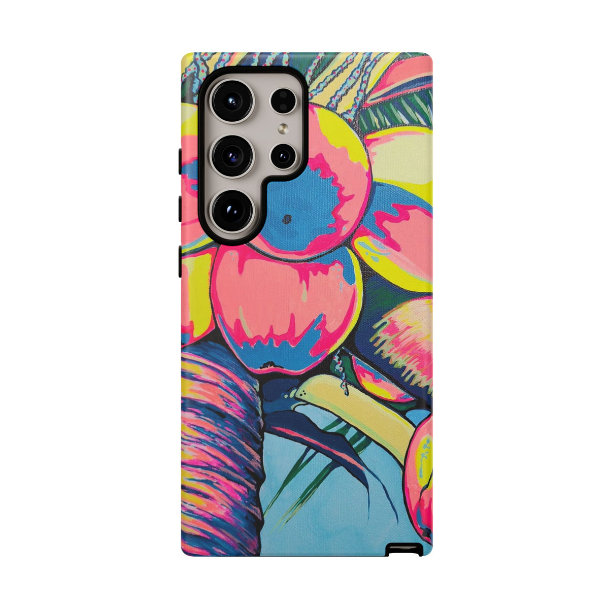 Neon Coconuts Tough Phone Case