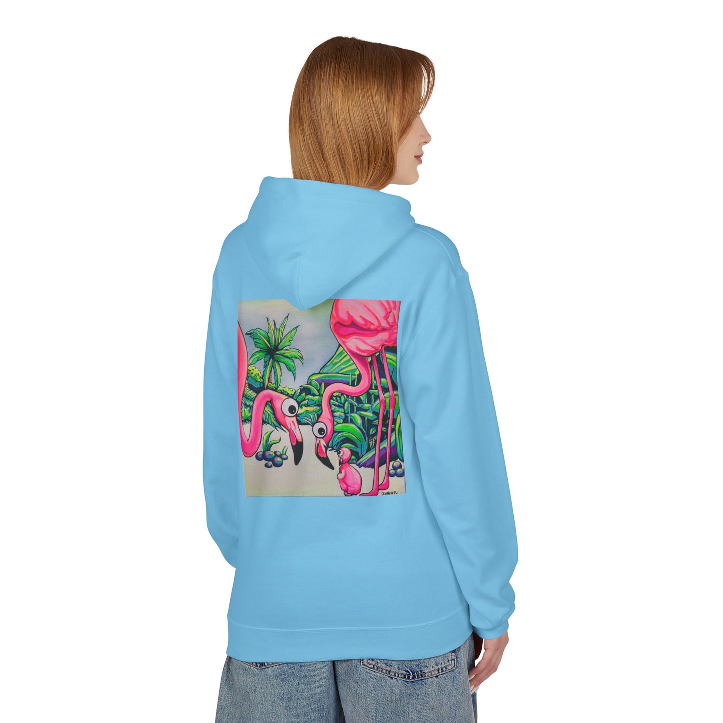 Unisex Cyclops Flamingo Family Soft Hoodie