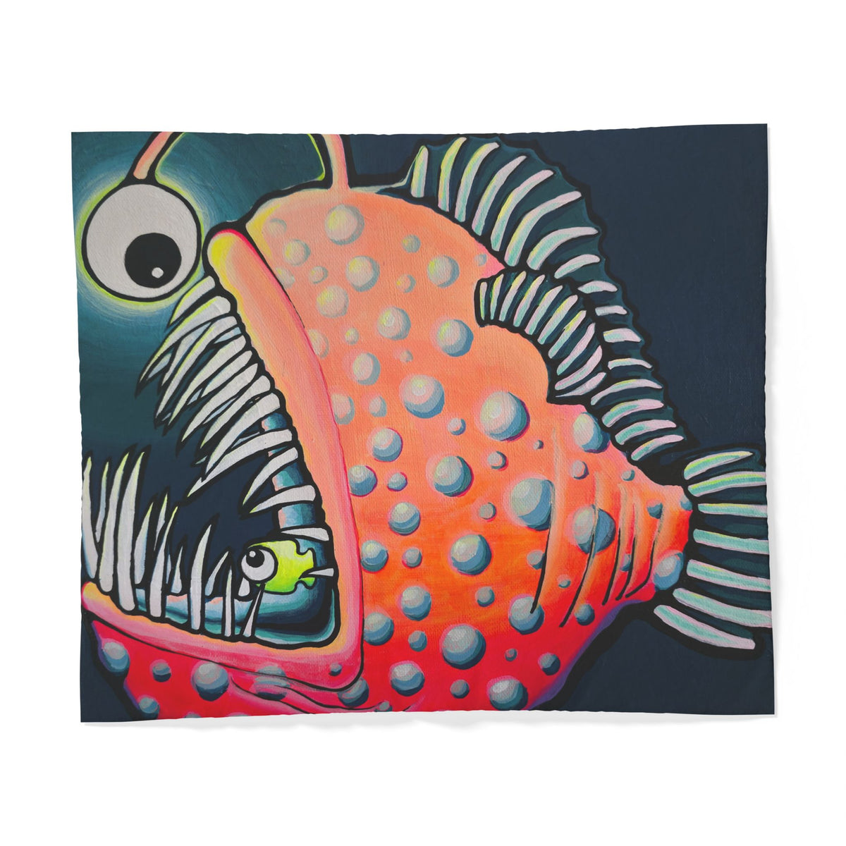 Cyclops Anglerfish Duvet Cover