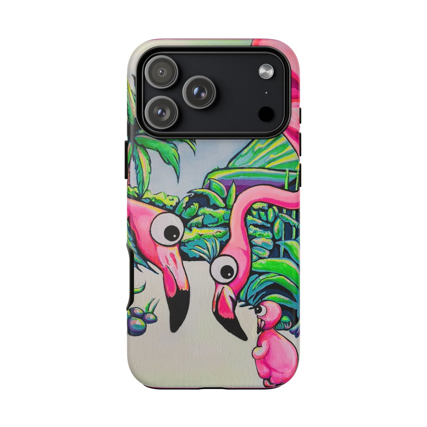 Cyclops Flamingo Family Tough Phone Case