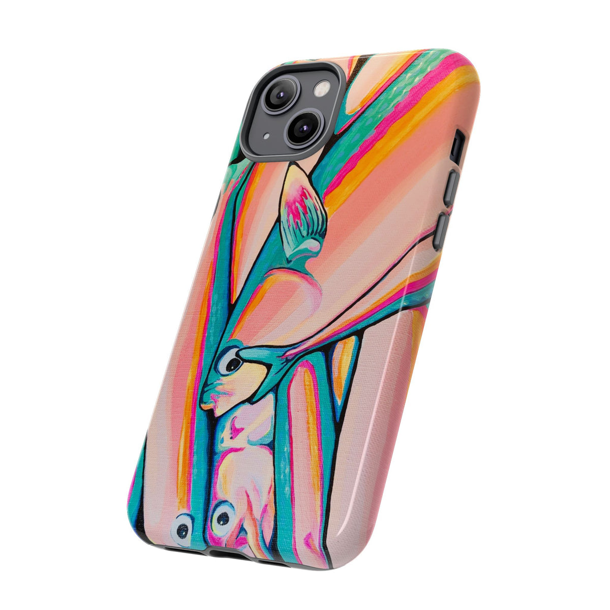Neon Fish Tough Phone Case