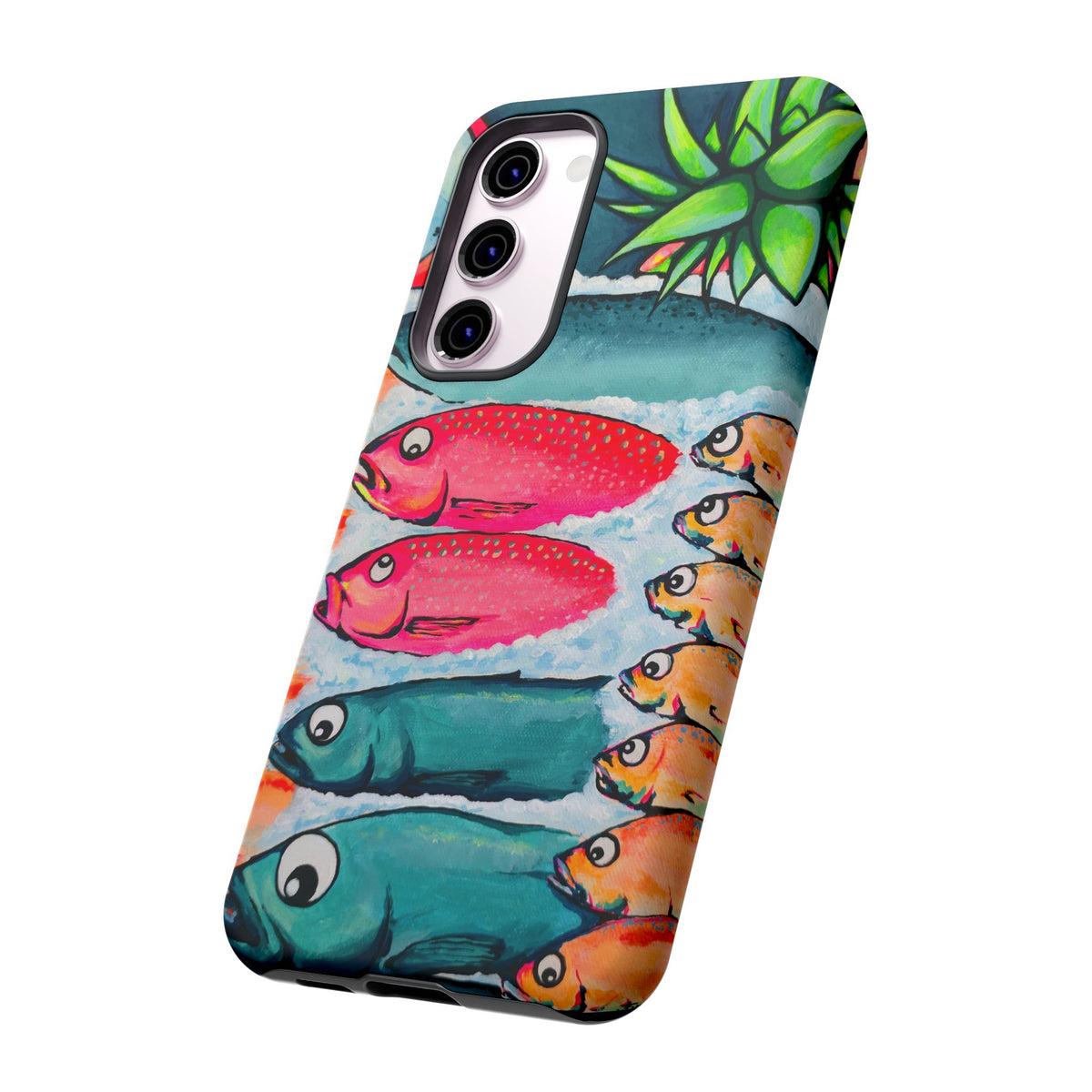 Neon Cabo Fish Market Tough Phone Case