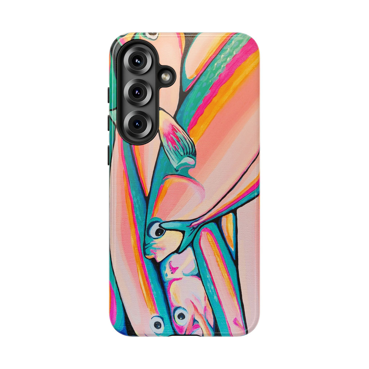Neon Fish Tough Phone Case