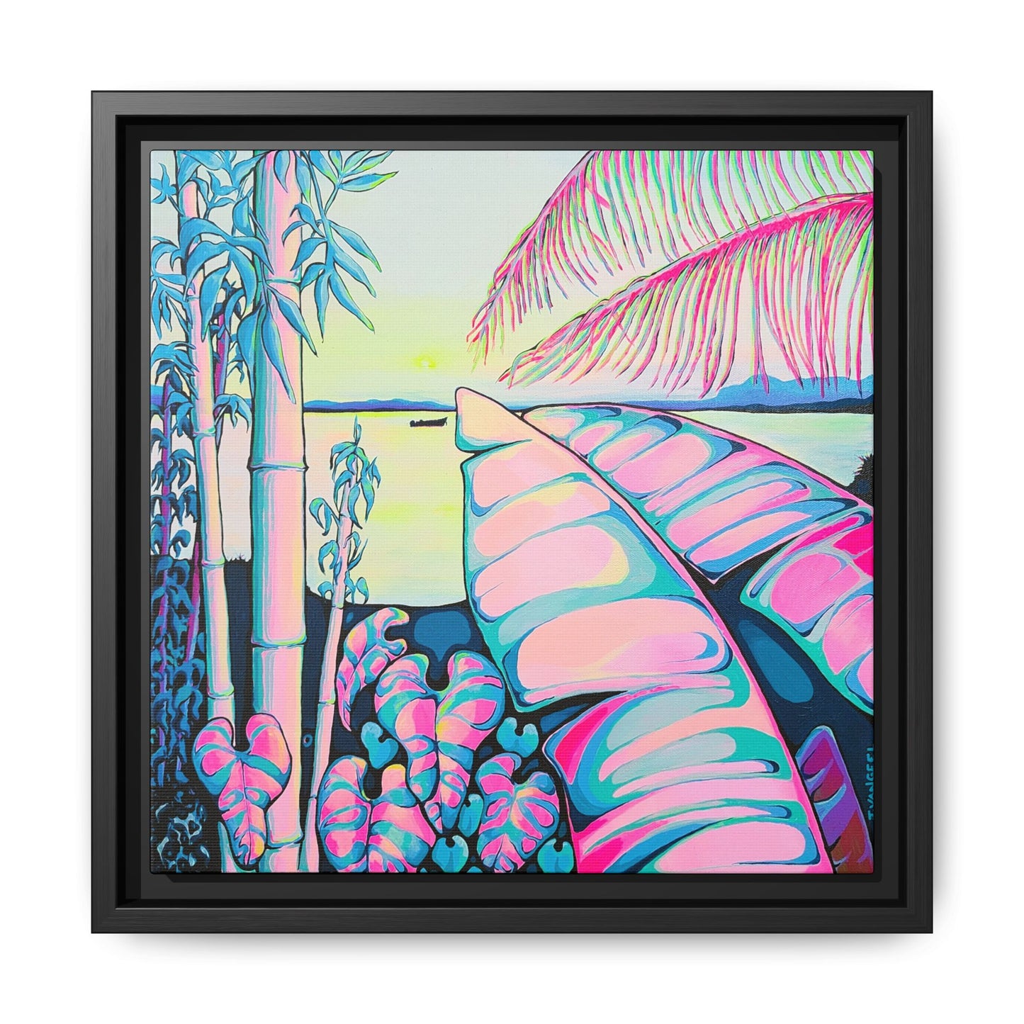 Impression sur toile « Sérénité encadrée Bocas »