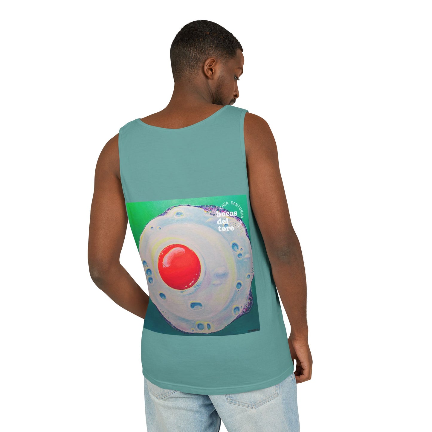 Unisex Neon Fried Egg Tank Top - Perfect for Summer Vibes