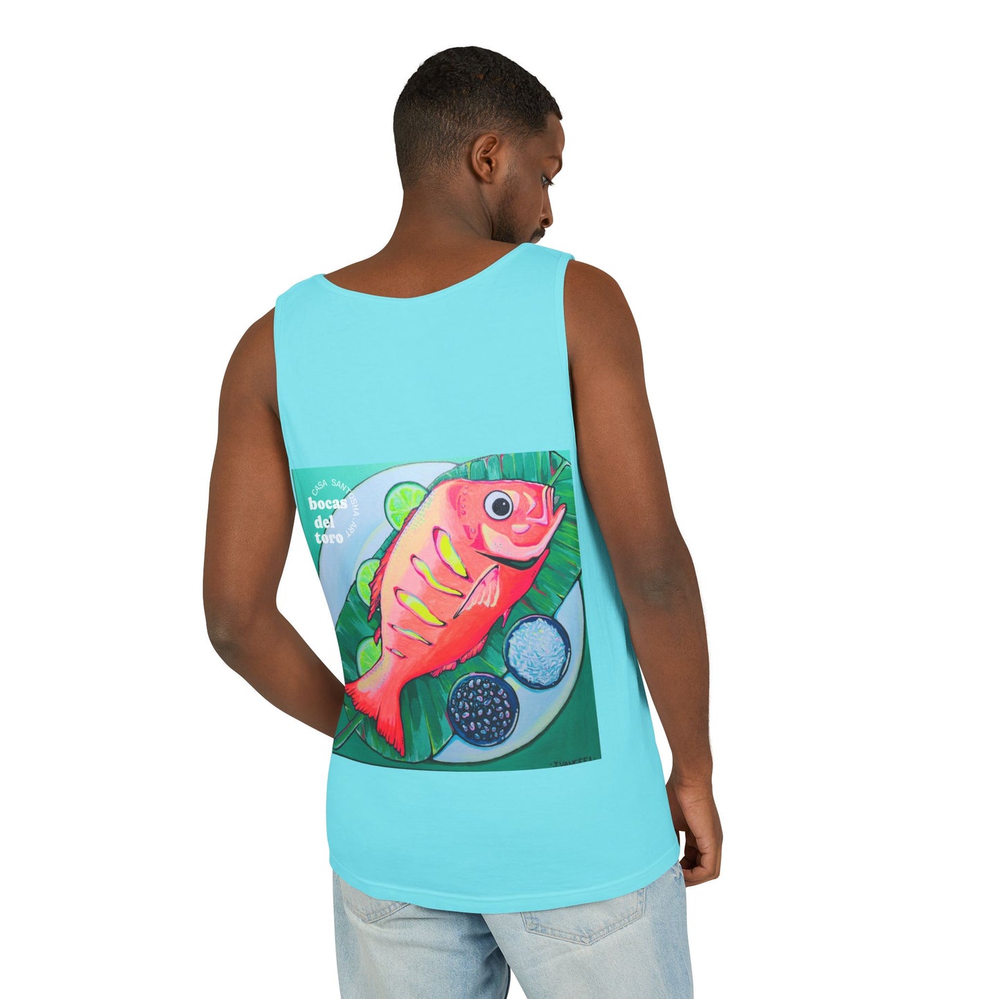 Unisex Neon Fried Fish Tank Top - Perfect for Summer Vibes