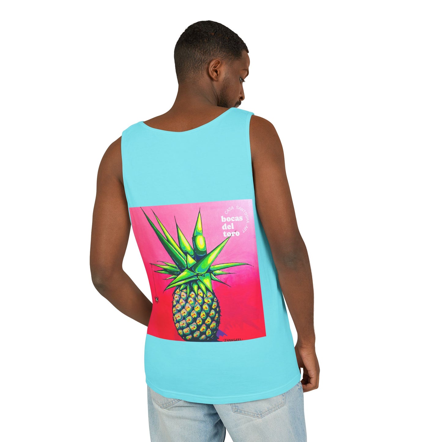 Unisex Neon Pineapple Tank Top - Perfect for Summer Vibes