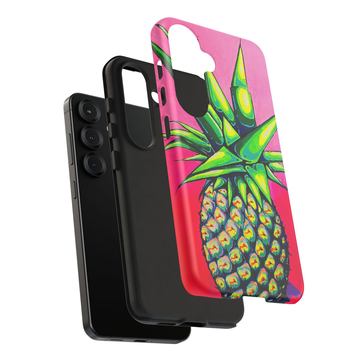 Neon Pineapple Tough Phone Case